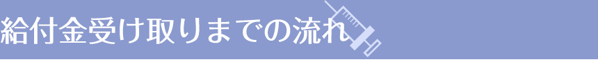 給付金受け取りまでの流れ