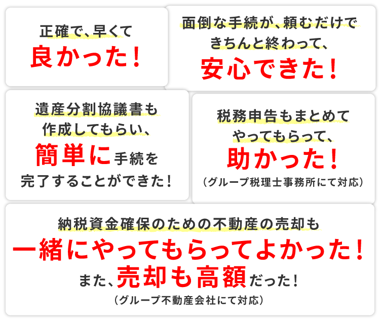 お客様からいただいたお声